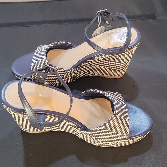 BRAND NEW NAUTICA OPEN TOE HIGH HEEL WEDGE SANDAL - Picture 10 of 15